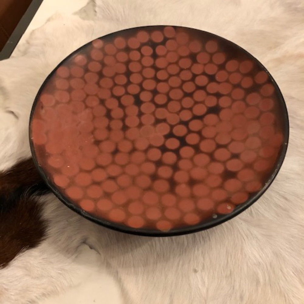 Decorative footed bowl